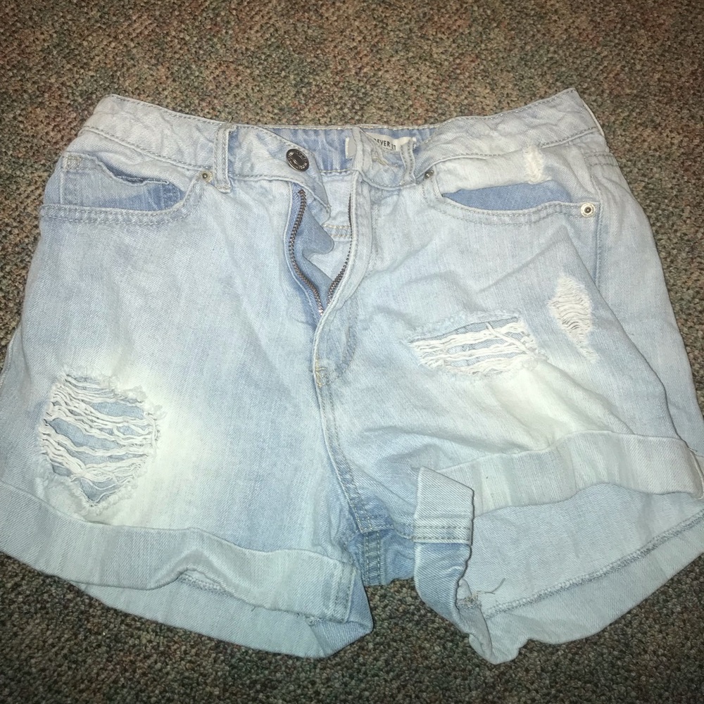 denim shorts